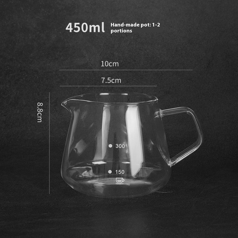 Glass coffee server, clear